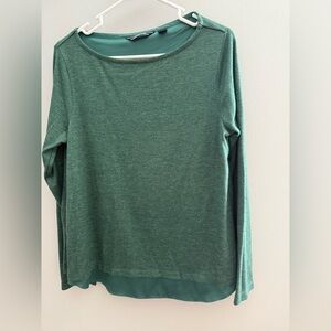 Womens Medium Lands End Emerald Green Top